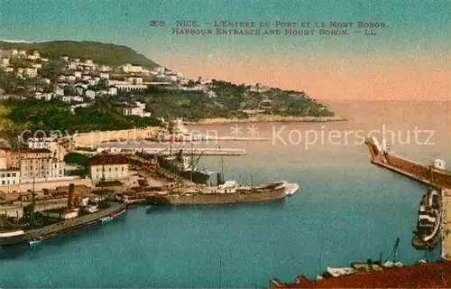 AK / Ansichtskarte Nice Alpes Maritimes Entree du port et le Mont Boron Cote d Azur Kat. Nice