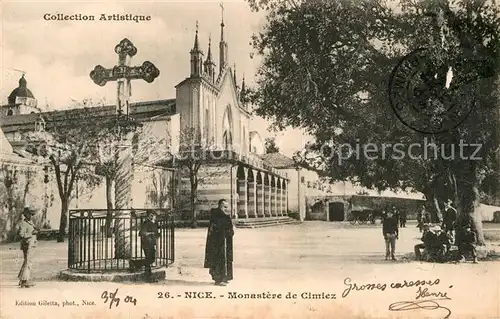 AK / Ansichtskarte Nice Alpes Maritimes Monastere de Cimiez Croix Kat. Nice