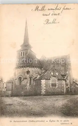 AK / Ansichtskarte Savennieres Kirche  Kat. Savennieres