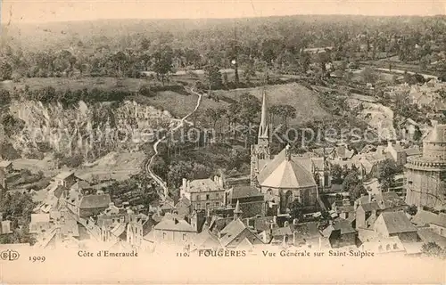 AK / Ansichtskarte Fougeres Panorama Saint Sulpice Kat. Fougeres