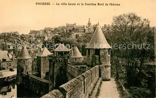 AK / Ansichtskarte Fougeres Stadtmauer Chateau Kat. Fougeres