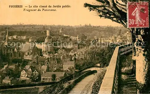 AK / Ansichtskarte Fougeres Panorama Park Kat. Fougeres