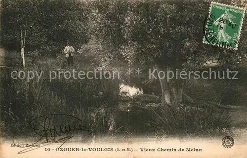 AK / Ansichtskarte Ozouer le Voulgis Chemin de Melun Kat. Ozouer le Voulgis