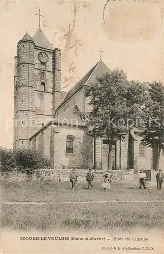 AK / Ansichtskarte Ozouer le Voulgis Place de Eglise Kat. Ozouer le Voulgis