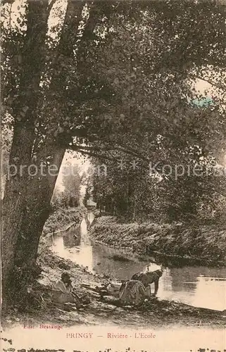 AK / Ansichtskarte Pringy Seine et Marne Riviere Ecole Kat. Pringy