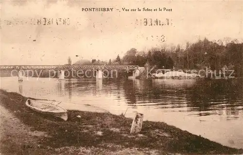 AK / Ansichtskarte Saint Fargeau Ponthierry Seine Bruecke Kat. Saint Fargeau Ponthierry