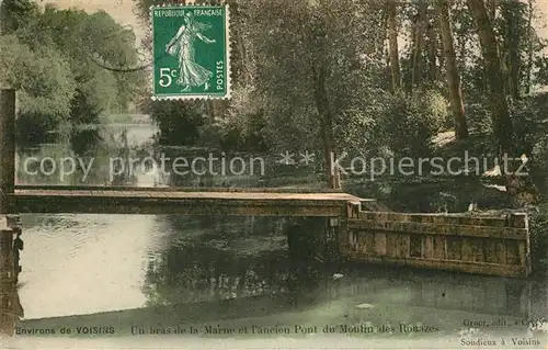 AK / Ansichtskarte Voisins le Bretonneux Marne Pont u Moulin Kat. Voisins le Bretonneux