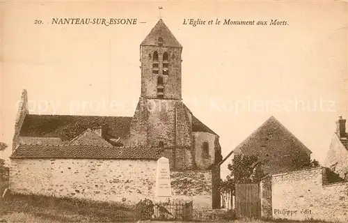 AK / Ansichtskarte Nanteau sur Essonne Kirche Monument  Kat. Nanteau sur Essonne