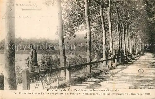 AK / Ansichtskarte Ferte sous Jouarre La See Platanenallee Kat. La Ferte sous Jouarre