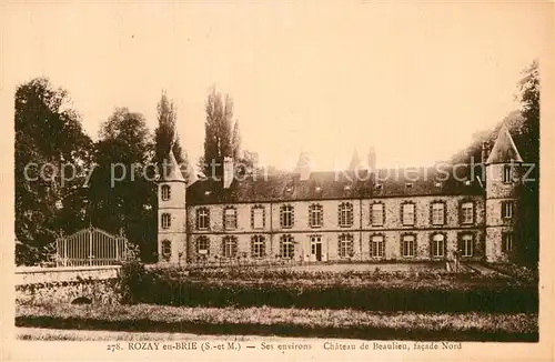 AK / Ansichtskarte Fontenay Tresigny Chateau Beaulieu Rozay en Brie Kat. Fontenay Tresigny