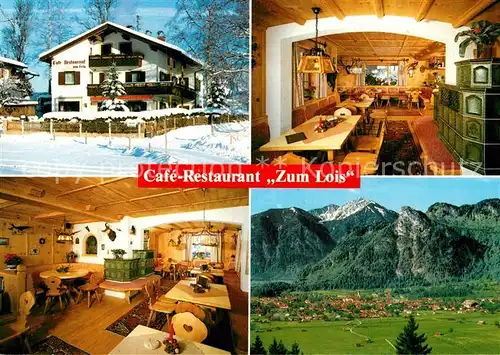 AK / Ansichtskarte Oberammergau Cafe Restaurant Zum Lois Kat. Oberammergau