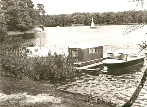 AK / Ansichtskarte Prieros Campingplatz Bootsanlagestelle Schmoeldesee Kat. Heidesee