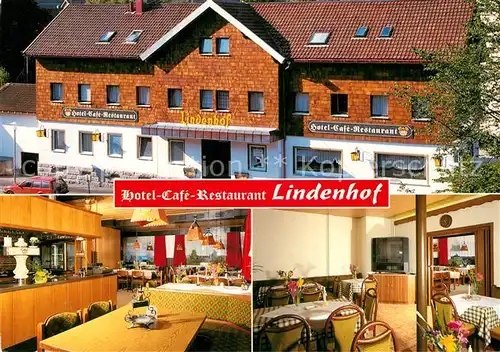 AK / Ansichtskarte Furtwangen Hotel Cafe Restaurant Lindenhof Kat. Furtwangen im Schwarzwald