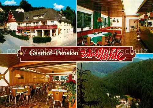 AK / Ansichtskarte Schwarzenbach Wald Gasthof Pension zur Muehle Kat. Schwarzenbach a.Wald