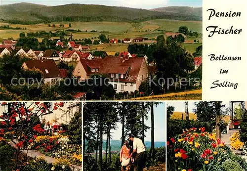 AK / Ansichtskarte Bollensen Solling Pension Fischer Panorama Garten Kat. Uslar