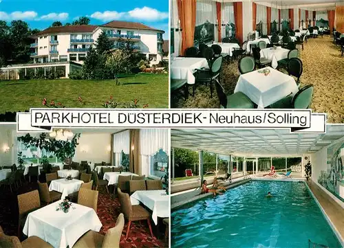 AK / Ansichtskarte Neuhaus Solling Parkhotel Duesterdiek Hallenbad Kat. Holzminden