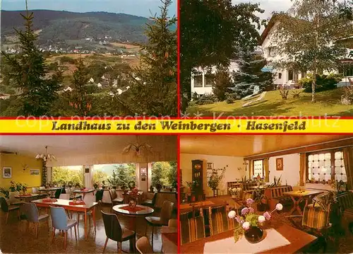 AK / Ansichtskarte Hasenfeld Landhaus zu den Weinbergen Kat. Heimbach