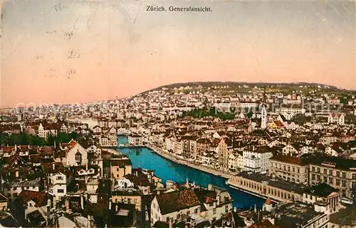 AK / Ansichtskarte Zuerich ZH Generalansicht