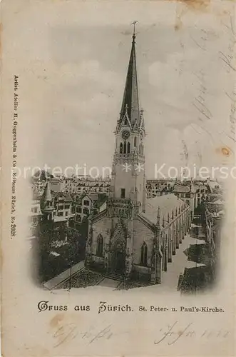 AK / Ansichtskarte Zuerich ZH St Peter und Pauls Kirche