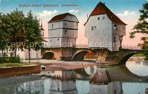 AK / Ansichtskarte Bad Kreuznach Brueckenhaeuser Radium Solbad Kat. Bad Kreuznach