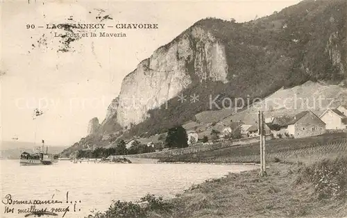 AK / Ansichtskarte Chavoire Lac d Annecy Port et la Maveria