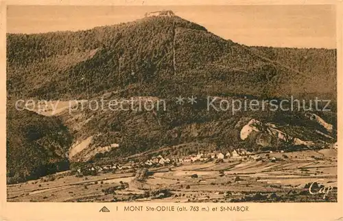 AK / Ansichtskarte Mont Ste Odile Mont Sainte Odile et Saint Nabor Kat. Rhinau