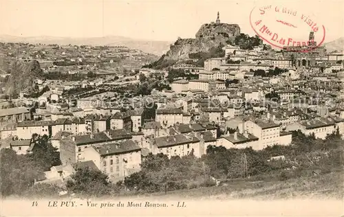 AK / Ansichtskarte Le Puy en Velay Panorama Mont Ronzon Kat. Le Puy en Velay