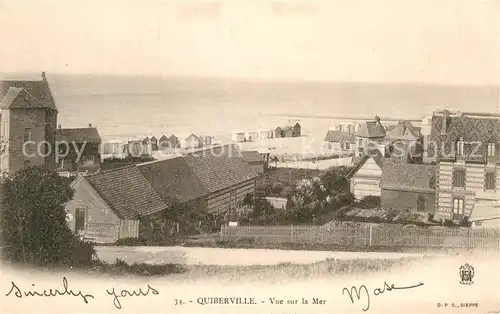 AK / Ansichtskarte Quiberville Panorama Meer Kat. Quiberville