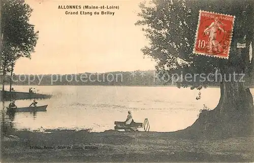AK / Ansichtskarte Allonnes Saumur Grand Etang du Bellay Kat. Allonnes
