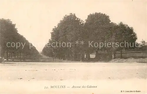 AK / Ansichtskarte Moulins Allier Avenue des Gateaux Kat. Moulins