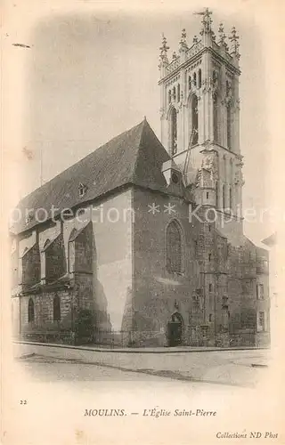 AK / Ansichtskarte Moulins Allier Kirche Saint Pierre Kat. Moulins