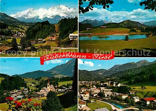 AK / Ansichtskarte Fieberbrunn Tirol Wilden Kaiser Lauchsee Lofer Leoganger Steinberge Spielberg Kat. Fieberbrunn