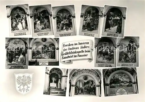 AK / Ansichtskarte Passeier Passeyer Fresken im Inneren der Andreas Hofers Gedaechtniskapelle Kat. Suedtirol