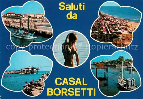 AK / Ansichtskarte Casal Borsetti Am Kanal Strand Fischerboote 
