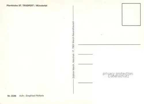 AK / Ansichtskarte Muenstertal Schwarzwald Pfarrkirche  Sankt Trudpert Kat. Muenstertal