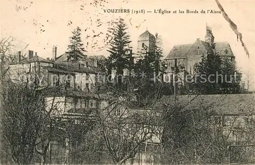 AK / Ansichtskarte Vouziers Eglise et les Bords de L`Aisne Kat. Vouziers