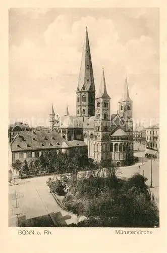 AK / Ansichtskarte Bonn Rhein Muensterkirche Kat. Bonn