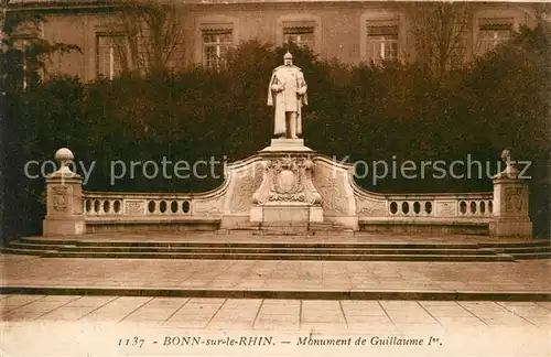 AK / Ansichtskarte Bonn Rhein Monument de Guillaume Kat. Bonn