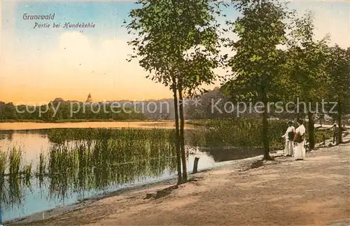 AK / Ansichtskarte Grunewald Berlin Partie bei Hundekehle Kat. Berlin