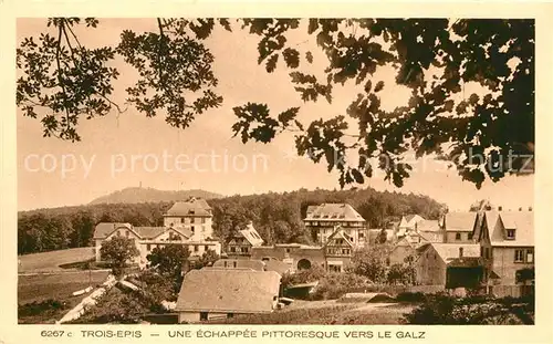 AK / Ansichtskarte Trois Epis Haut Rhin Elsass Altstadt Panorama  Kat. Ammerschwihr