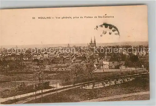 AK / Ansichtskarte Moulins Allier Panorama Plateau Saint Catherine Kat. Moulins