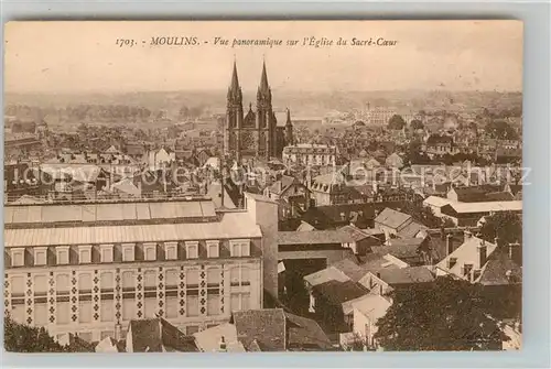 AK / Ansichtskarte Moulins Allier Panorama Kirche Sacre Coeur Kat. Moulins