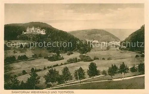 AK / Ansichtskarte Todtmoos Sanatorium Wehrawald Kat. Todtmoos