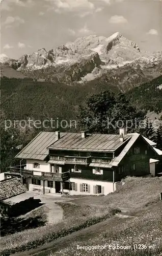 AK / Ansichtskarte Garmisch Partenkirchen Berggasthof Eckbauer Kat. Garmisch Partenkirchen