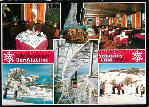 AK / Ansichtskarte Schauinsland Cafe Restaurant Bergstation Winter Kat. Oberried