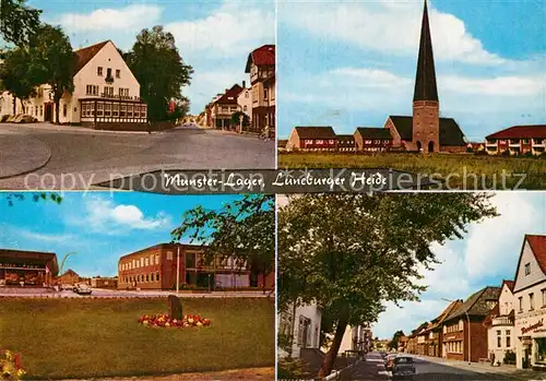 AK / Ansichtskarte Munsterlager Lueneburger Heide Ortsansichten Kirche Kat. Munster