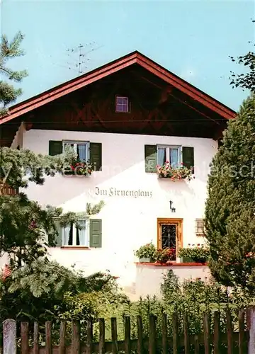 Mittenwald Bayern Haus Firnenglanz Kat. Mittenwald