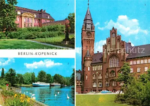 Koepenick Museum Hotelschiff Kuhle Wampe Restaurantschif Spreeathen Rathaus Kat. Berlin