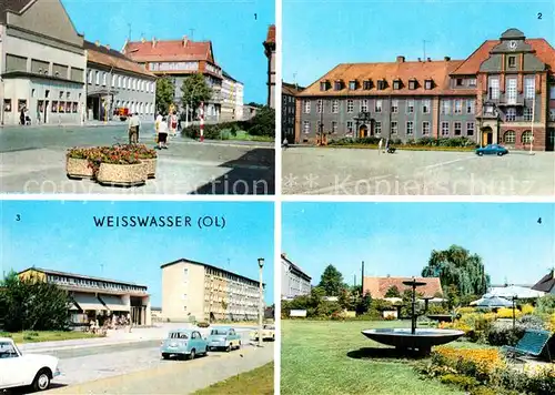 Weisswasser Oberlausitz Muskauer Strasse Rathaus Wohnkomplex Humboldtstr Anlagen Muskauer Str Kat. Weisswasser