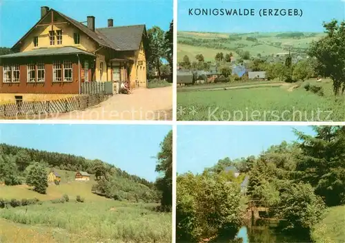 Koenigswalde Erzgebirge Gasthaus Teilansichten Kat. Koenigswalde Erzgebirge